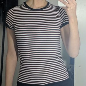 Forever 21 Striped Shortsleeve Shirt